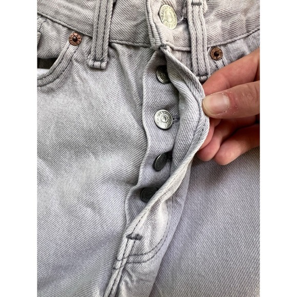 Levi's 26501-6156 Jeans  Size 7 Early 80s USA Button fly Light‎ Grey Wash - Picture 4 of 6